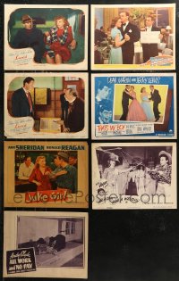 7f0283 LOT OF 7 LOBBY CARDS 1940s-1950s great scenes from a variety of different movies!