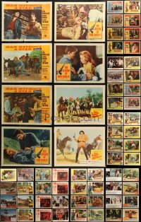 7f0261 LOT OF 87 COWBOY WESTERN LOBBY CARDS 1940s-1980s incomplete sets from several movies!