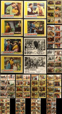 7f0255 LOT OF 98 COWBOY WESTERN LOBBY CARDS 1950s-1960s incomplete sets from several movies!