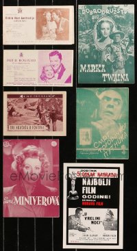 7f0507 LOT OF 7 YUGOSLAVIAN PROGRAMS 1940s-1960s great images from a variety of different movies!