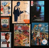 7f0357 LOT OF 7 MAGAZINES AND MISCELLANEOUS ITEMS 1950s-2000s movies, TV, sports & more!