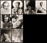 7f0452 LOT OF 8 RE-STRIKE 11X14 STILLS 1970s Carole Lombard, Ginger Rogers, Greta Garbo & more!