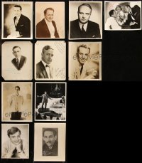 7f0484 LOT OF 11 SIGNED 8X10 STILLS 1920s-1970s great portraits over several decades of actors!