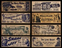 7f0098 LOT OF 8 1940S-50S 4X11 TITLE STRIPS 1940s great images from cowboy western movies & more!