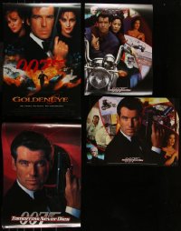 7f0558 LOT OF 9 UNFOLDED MOSTLY DOUBLE-SIDED PIERCE BROSNAN JAMES BOND 007 AUSTRALIAN MINI POSTERS 1995-97