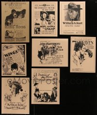 7f0392 LOT OF 8 UNFOLDED REPRODUCTION MINI POSTERS 1980s a variety of cool movie images!