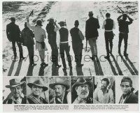 7h0455 WILD BUNCH deluxe 10.75x13 still 1969 portraits of the top six stars + great group photo!