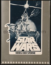 7h0261 STAR WARS German 10x13 poster 1978 classic Tom Jung art with different background!