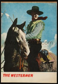 7h0580 WESTERNER Japanese program 1951 William Wyler classic, cowboy Gary Cooper, ultra rare!