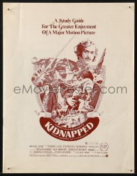 7h0110 KIDNAPPED study guide 1971 Michael Caine, Robert Louis Stevenson, cool David Negron art!