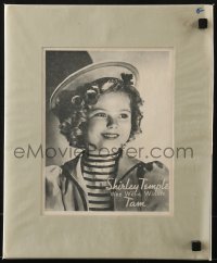 7h0163 SHIRLEY TEMPLE 12x15 matted display 1980s adroable smiling portrait from Wee Willie Winkie!