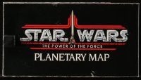 7h0266 STAR WARS Kenner toy brochure 1985 Power of the Force Planetary Map, unfolds to 18x18!