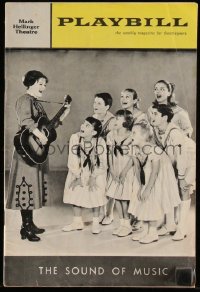 7h0709 SOUND OF MUSIC playbill 1963 Nancy Dussault at the Mark Hellinger Theatre on Broadway!