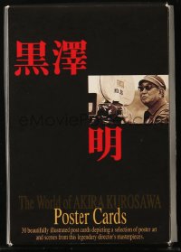 7h0445 WORLD OF AKIRA KUROSAWA set of 30 postcards 1980 poster art & scenes from his best movies!