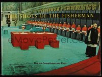 7h1158 SHOES OF THE FISHERMAN souvenir program book 1968 Pope Anthony Quinn tries to prevent WWIII!