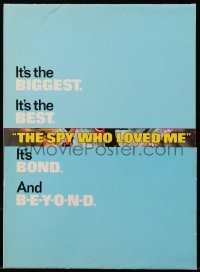 7h0865 SPY WHO LOVED ME screening program 1977 Bob Peak art of Roger Moore as James Bond!