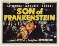 7h0730 SON OF FRANKENSTEIN 11x14 REPRO photo 1980s Boris Karloff, Bela Lugosi, Basil Rathbone