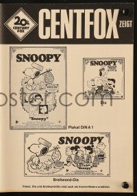 7h1309 SNOOPY COME HOME German pressbook 1972 Peanuts, Charlie Brown, Schulz, Snoopy & Woodstock!