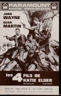 7h0597 SONS OF KATIE ELDER French pressbook 1965 John Wayne, Dean Martin, Martha Hyer & more!