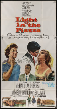 7j0657 LIGHT IN THE PIAZZA 3sh 1961 Olivia De Havilland, Yvette Mimieux, Rossano Brazzi, Hamilton