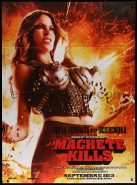 7j1398 MACHETE KILLS teaser French 1p 1913 great outrageous close up of sexy Sofia Vergara!