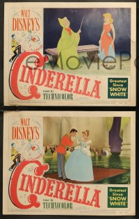 7k0623 CINDERELLA 6 LCs 1950 Disney classic cartoon love story, the greatest since Snow White!