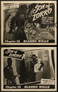 7k0552 SON OF ZORRO 8 LCs 1947 Republic serial, George Turner, two chapters!