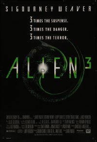 7m0767 ALIEN 3 1sh 1992 Sigourney Weaver, 3 times the danger, 3 times the terror!