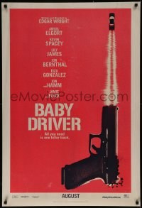 7m0791 BABY DRIVER teaser DS 1sh 2017 Ansel Elgort in the title role, Spacey, James, Jon Bernthal!