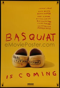 7m0798 BASQUIAT teaser 1sh 1996 Jeffrey Wright as Jean Michel Basquiat, directed by Julian Schnabel!