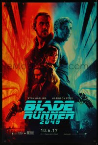 7m0819 BLADE RUNNER 2049 teaser DS 1sh 2017 great montage image with Harrison Ford & Ryan Gosling!