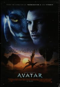 7m0294 AVATAR style C advance DS Canadian 1sh 2009 James Cameron directed, Zoe Saldana!