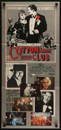 7p0239 COTTON CLUB Aust daybill 1984 directed by Francis Ford Coppola, Richard Gere, Diane Lane!