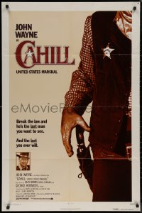 7p0456 CAHILL 1sh 1973 George Kennedy, classic United States Marshall big John Wayne!