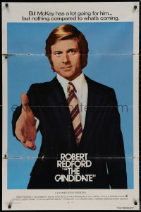 7p0460 CANDIDATE int'l 1sh 1972 great campaign image of Robert Redford with hand extended, rare!