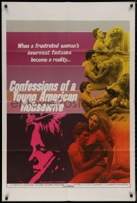 7p0487 CONFESSIONS OF A YOUNG AMERICAN HOUSEWIFE 1sh 1978 sexy images of couple making love!