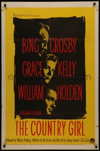 7p0496 COUNTRY GIRL 1sh 1954 Grace Kelly, Bing Crosby, William Holden, by Clifford Odets!