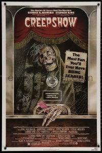 7p0498 CREEPSHOW 1sh 1982 George Romero & Stephen King's tribute to E.C. Comics, Joann art!