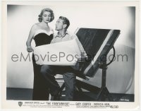 7r0198 FOUNTAINHEAD 8x10.25 still 1949 Gary Cooper shows plans to Patricia Neal, Ayn Rand classic!