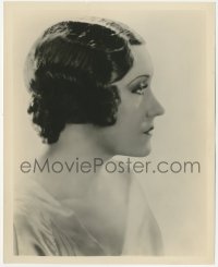 7r0215 GLORIA SWANSON 8x10 still 1931 profile portrait of the leading lady in low-cut dress!