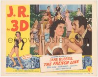 7r1086 FRENCH LINE 3D LC #6 1954 sexy Jane Russell & Gilbert Roland in France, Howard Hughes!