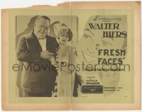 7r0692 FRESH FACES TC 1926 c/u of Walter Hiers with pretty Yola d'Avril, cool art, ultra rare!