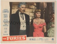 7r1089 FURIES LC 1950 close up of Barbara Stanwyck & Walter Huston, directed by Anthony Mann!