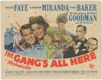 7r0697 GANG'S ALL HERE TC 1943 Carmen Miranda, Alice Faye, Phil Baker, The Girls He Left Behind!