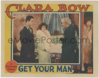 7r1099 GET YOUR MAN LC 1927 sexy Clara Bow in nightgown, Buddy Rogers, directed by Dorothy Arzner!