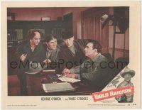 7r1106 GOLD RAIDERS linen LC 1951 Three Stooges, Moe Howard, Larry Fine, & Shemp, George O'Brien!