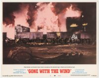 7r1111 GONE WITH THE WIND LC #2 R1968 Clark Gable and Leigh leave burning Atlanta, all-time classic!