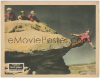 7r1114 GOOD AS GOLD LC 1927 three men use rope to lower Buck Jones over the edge of a cliff!