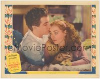 7r1116 GORGEOUS HUSSY LC 1936 c/u of pretty Washington socialite Joan Crawford & young Robert Taylor!