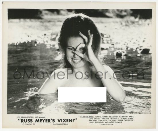 7r0560 Vixen 8x1025 Still 1968 Classic Russ Meyer Naked Lady In River With 2413